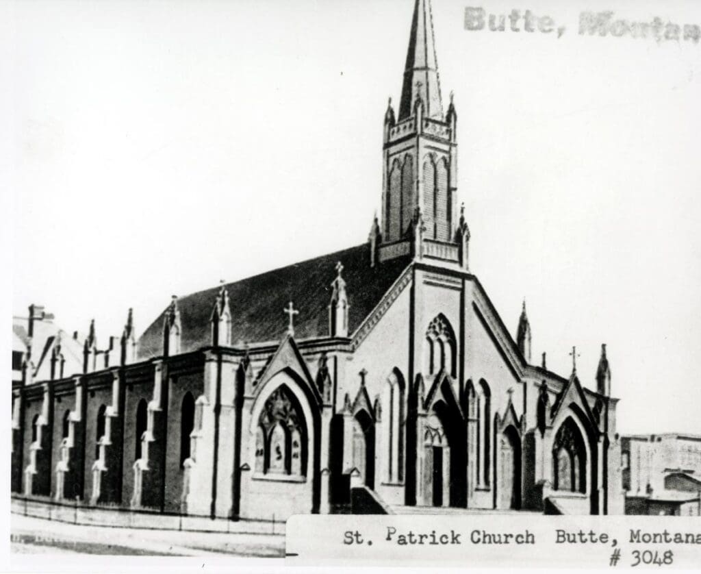 St. Patrick's Church in uptown Butte, MT. Circa 1920